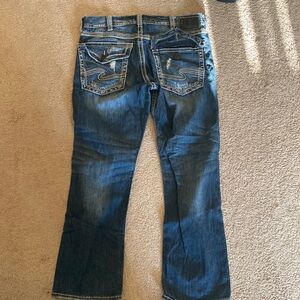 Men’s silver jeans W34 x L32

Gordie Flap